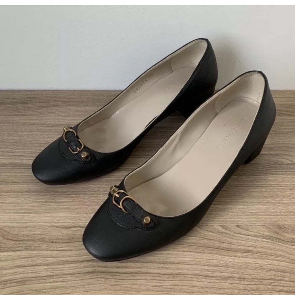 Balenciaga Black Leather Heels